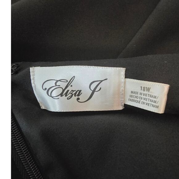 Eliza J Black Business Work Vacation Women's Pantsuit 18W - Picture 4 of 5